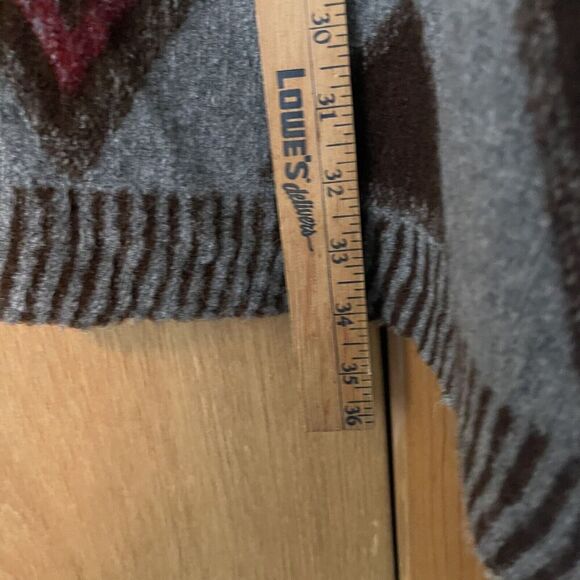 American Eagle Knit Poncho Sweater Kimono One Size Holiday Christmas - Picture 9 of 9